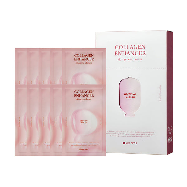 Leaders Collagen Enhancer Skin Renewal Mask (10 Sheets)